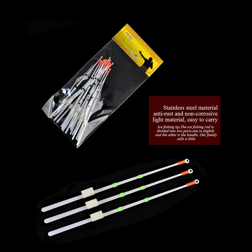 Kit 20 pointes NGB pour canne pêche hiver 10-18cm accessoires pêche glace et montage