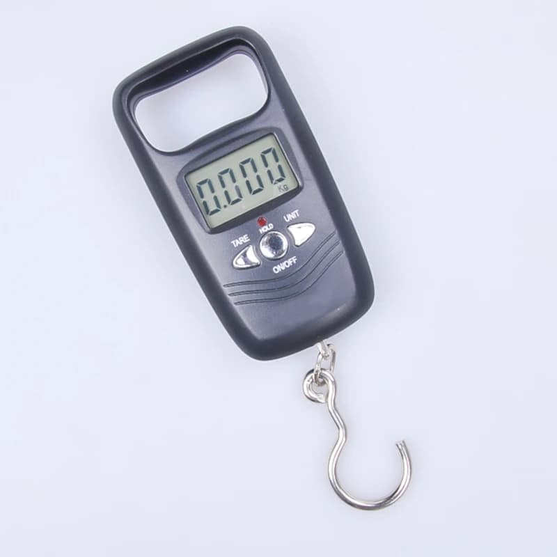 Balance digitale ESPLB 50kg noir/or - Poche portable LCD pour pêche et voyage avec crochet premium