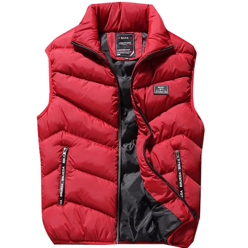 Veste matelassée homme sans manches pour l'automne et l'hiver, épaisse et chaude, taille 4XL