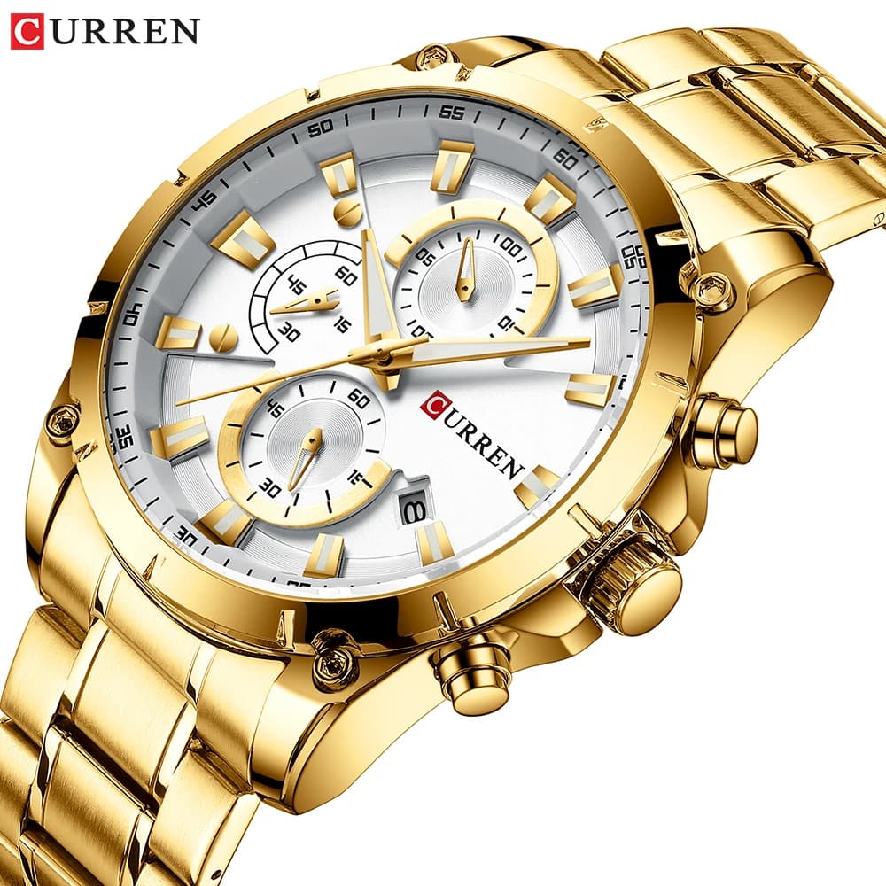 Montre automatique homme Curren luxe étanche - Garde-temps élégant pour affaires et occasions décontractées
