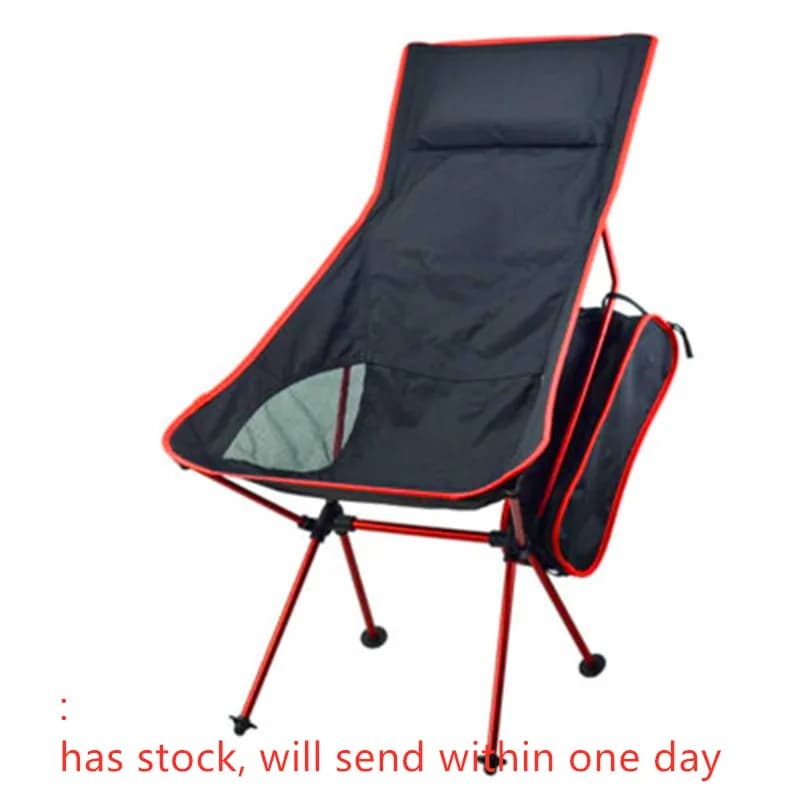 Fauteuil pliant léger pêche camping avec dossier pour jardin barbecue et randonnée