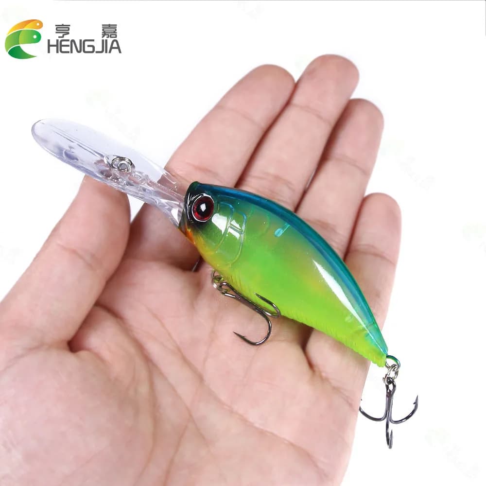 Leurre de pêche crankbait 12.5cm 20.5g pour brochet, leurre dur wobbleur carnassier