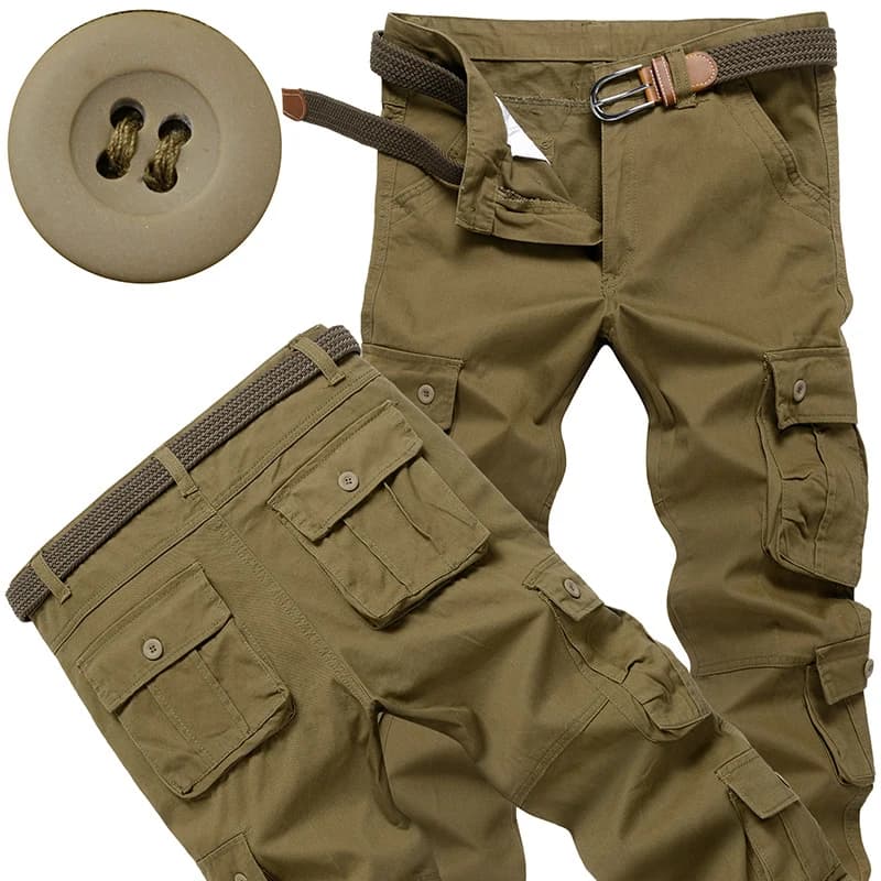 Pantalon cargo tactique homme pour pêche et randonnée - Confort optimal qualité premium jogger