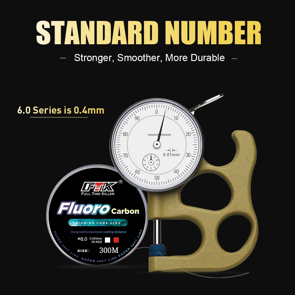 Ligne de pêche fluorocarbone japonaise 300m 500m, basse visibilité, pour leurres et leader, 4.13LB à 34.32LB