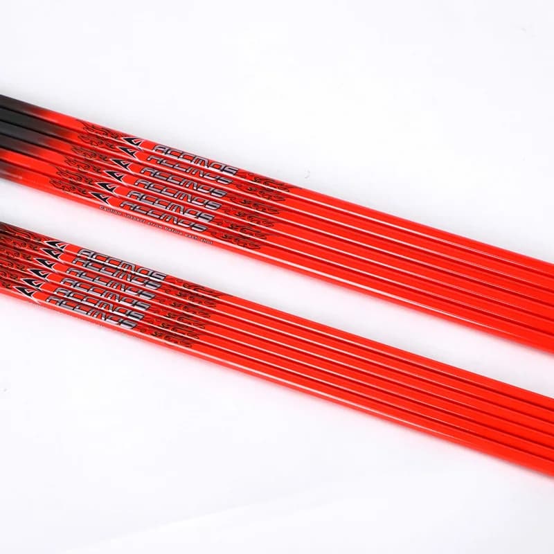 Fûts flèches carbone pur jaune/orange ID6.2mm spine 300-800 33 pouces chasse pêche accessoires tir