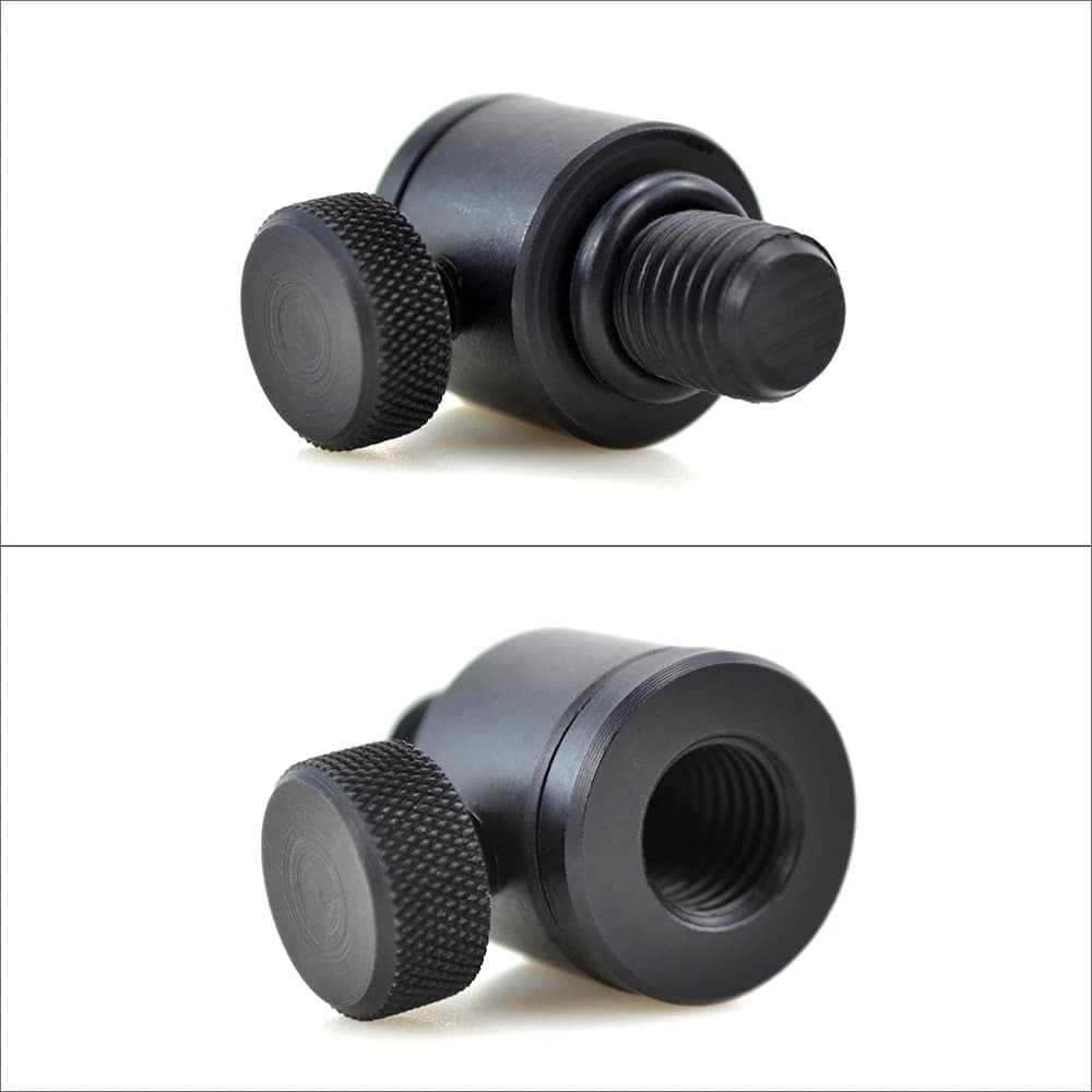 Hirisi 4 connecteurs rapides aluminium noir pour rod pod et supports - accessoires pêche carpe AQ208