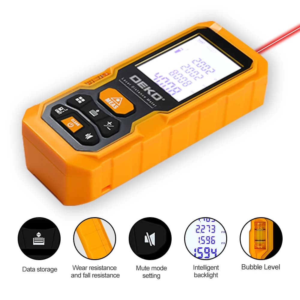 Télémètre laser DEKO DKLD05 mini 40M à 100M - Outil compact pour pêche précise