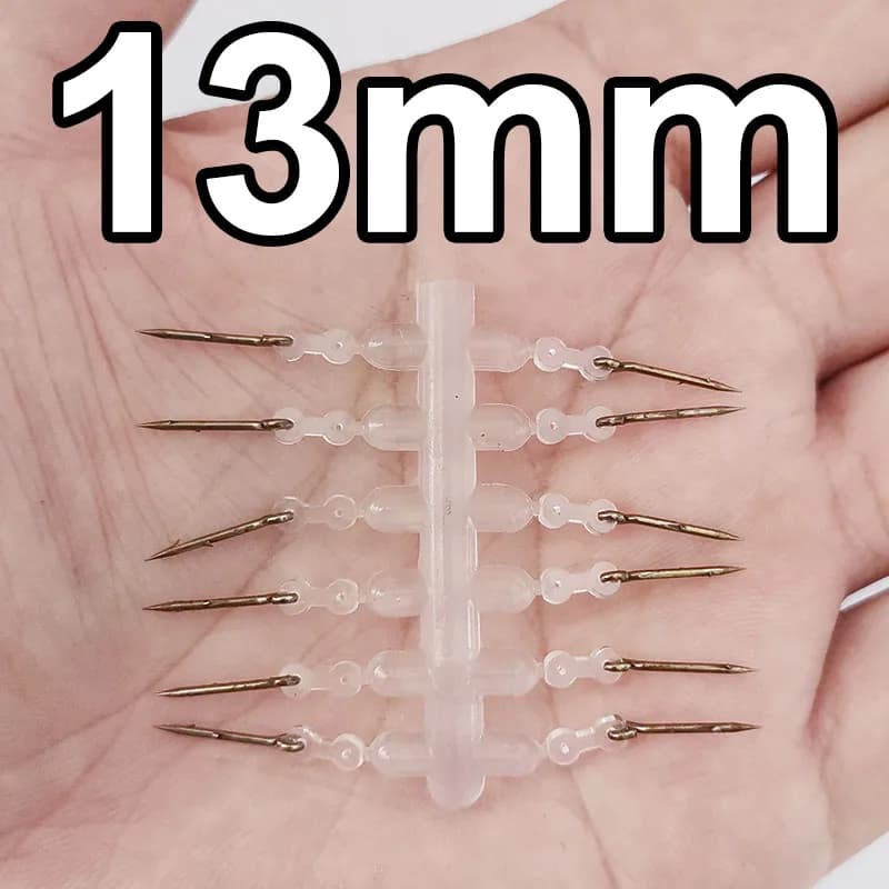 12 pièces accessoires carpe métal spike appât boilies pin élastique Ronnie hair rig feeder