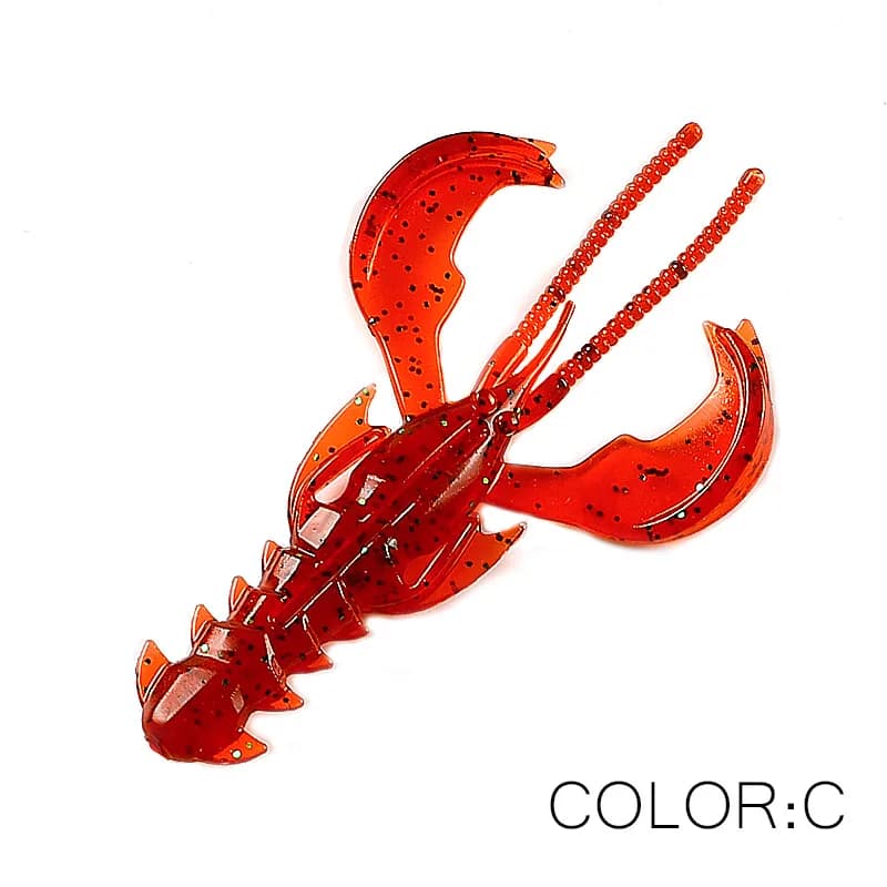 Leurre souple Supercontinent Crazy Lures 65mm et 40mm, leurres crevette et homard pour la pêche aux leurres