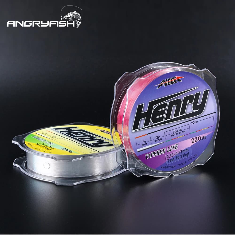 Ligne de pêche nylon 220m Henry Series - Ligne fuselée pour puissance et précision optimale