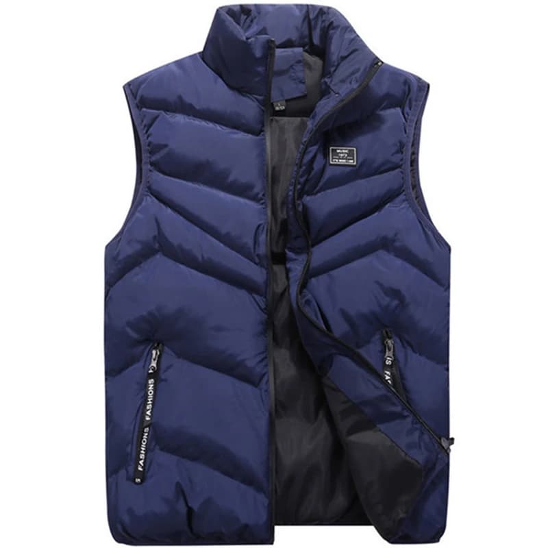 Veste sans manches homme grande taille 8XL en coton épais, manteau décontracté et gilet matelassé