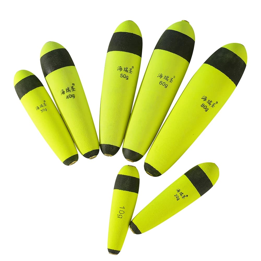 5 flotteurs pêche EVA 10g-100g elastic boya - Bobber buoy pour rockfishing et pêche des silures