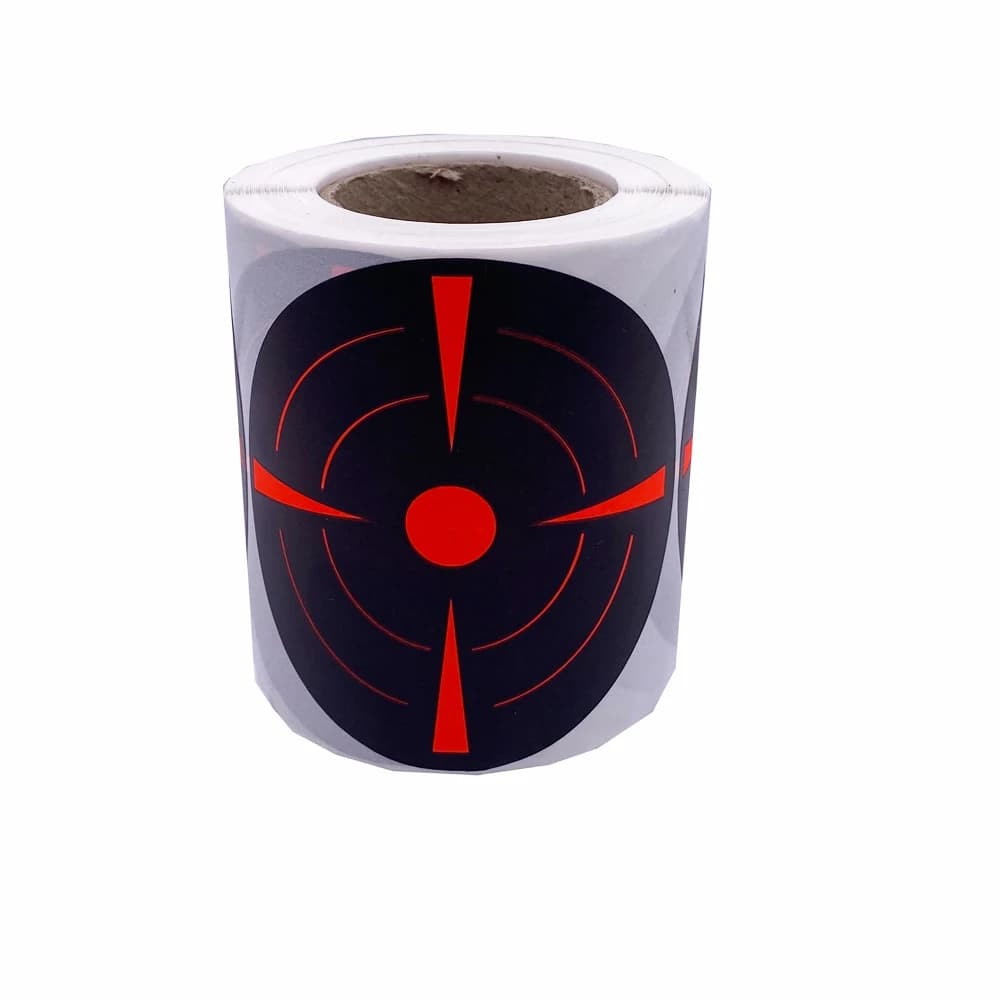 Rouleau 200 autocollants cibles tir 8 couleurs 3 pouces pour airsoft BB pistolet à plombs