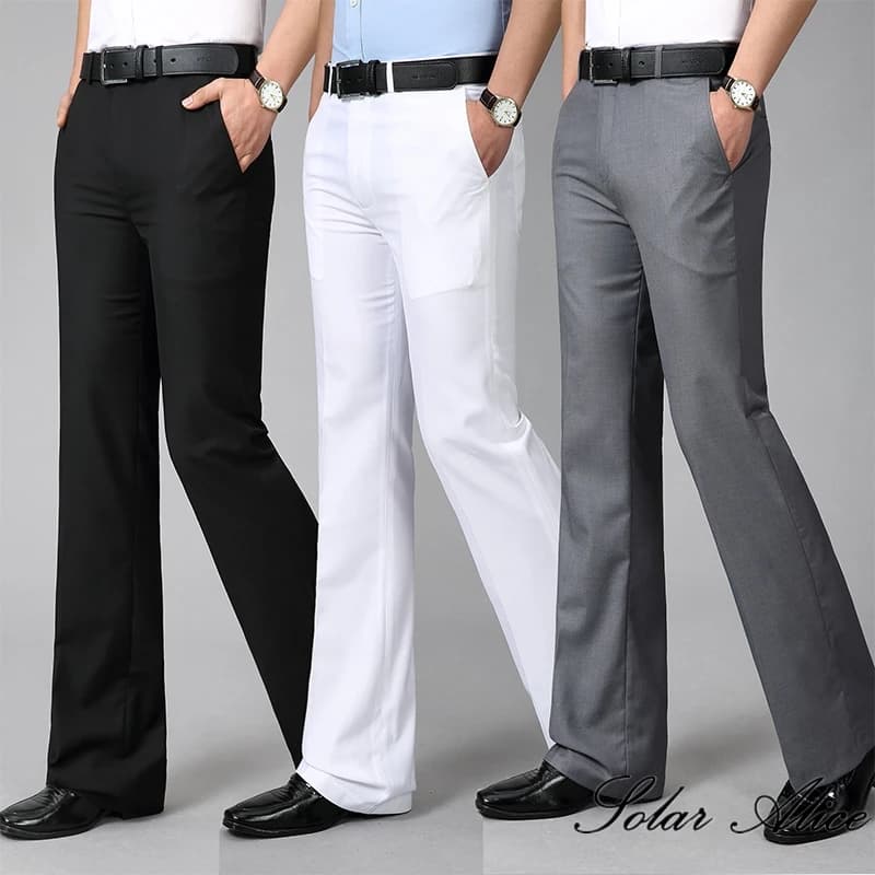 Pantalon casual homme 4 saisons coupe boot-cut - Vêtements pêche confortables