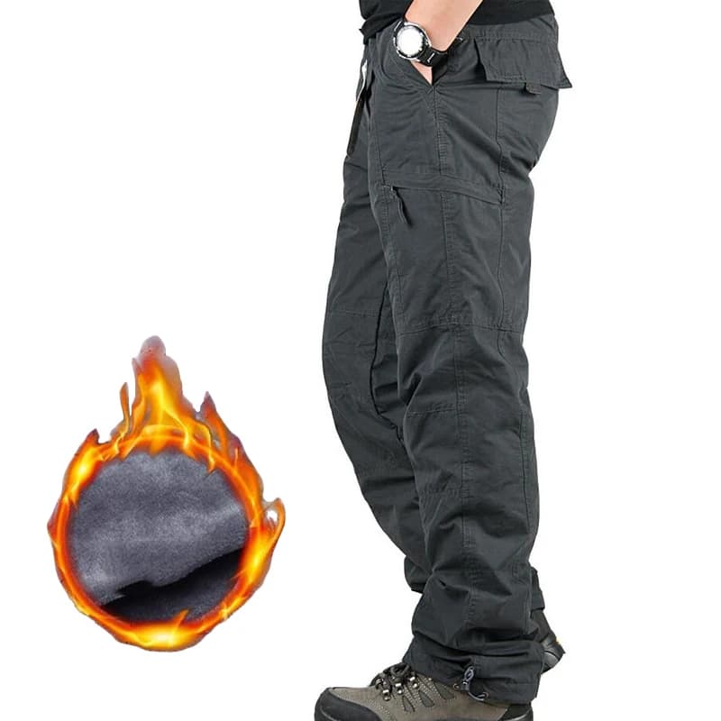 Pantalon polaire épais hiver homme - chaud pour pêche statique et observation hivernale