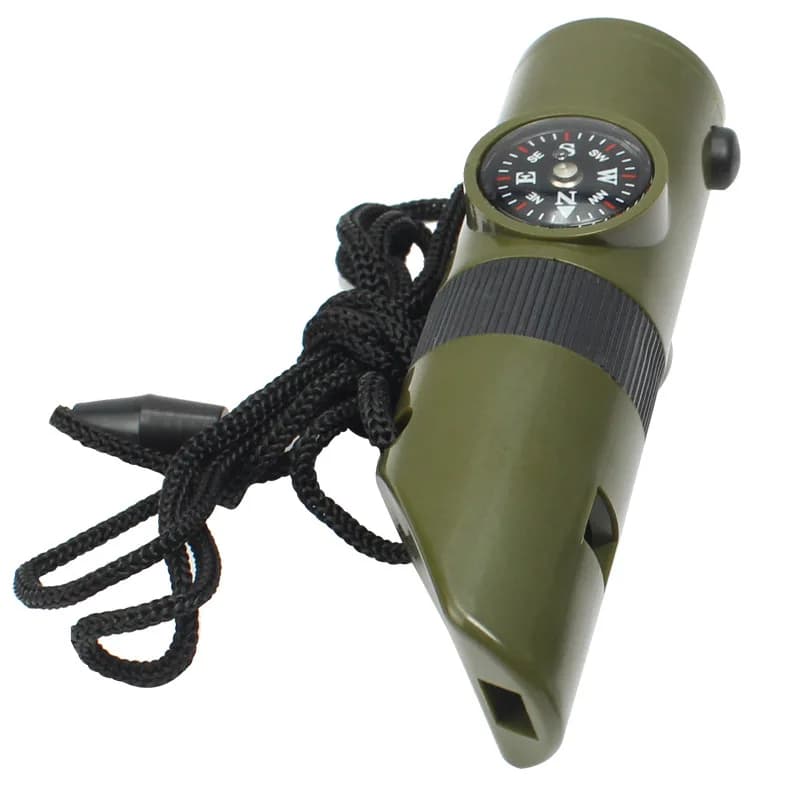 Sifflet tactique 7 en 1 avec outils survival pour pêche extrême et expéditions outdoor