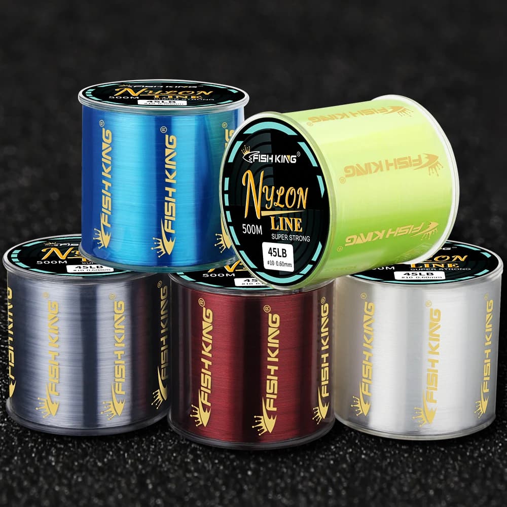 Ligne de pêche monofilament nylon Japan super résistante 300m 500m pour la pêche à la carpe