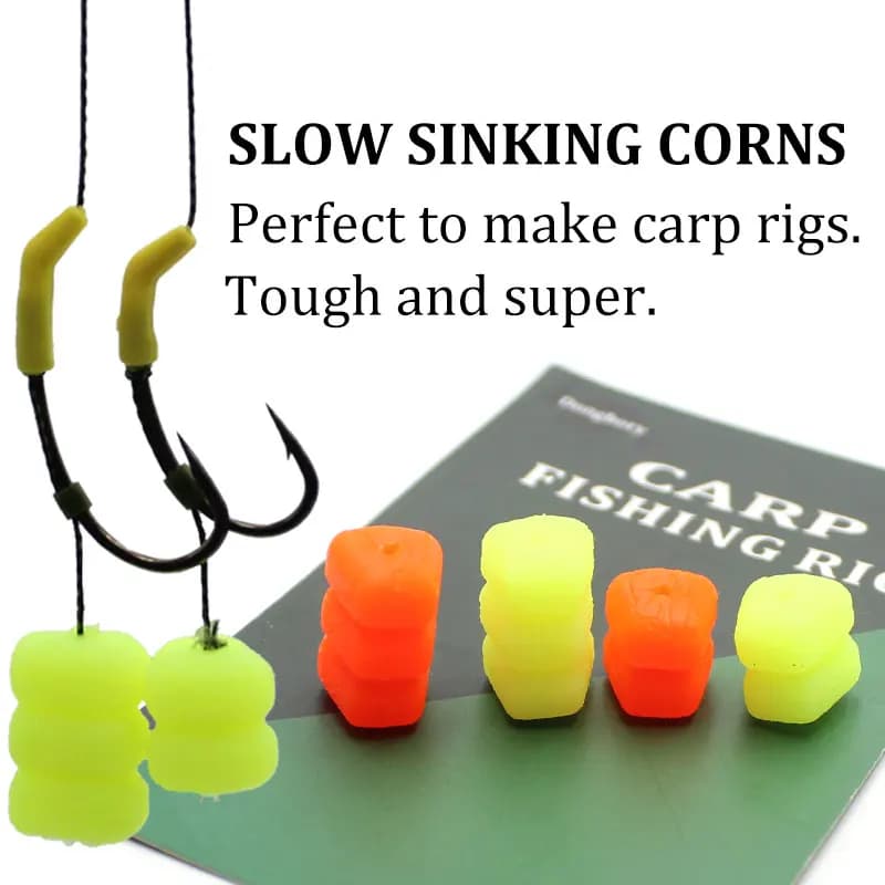 15 boilies carpe maïs à descente lente - appâts pour method feeder et hair rigs carpe