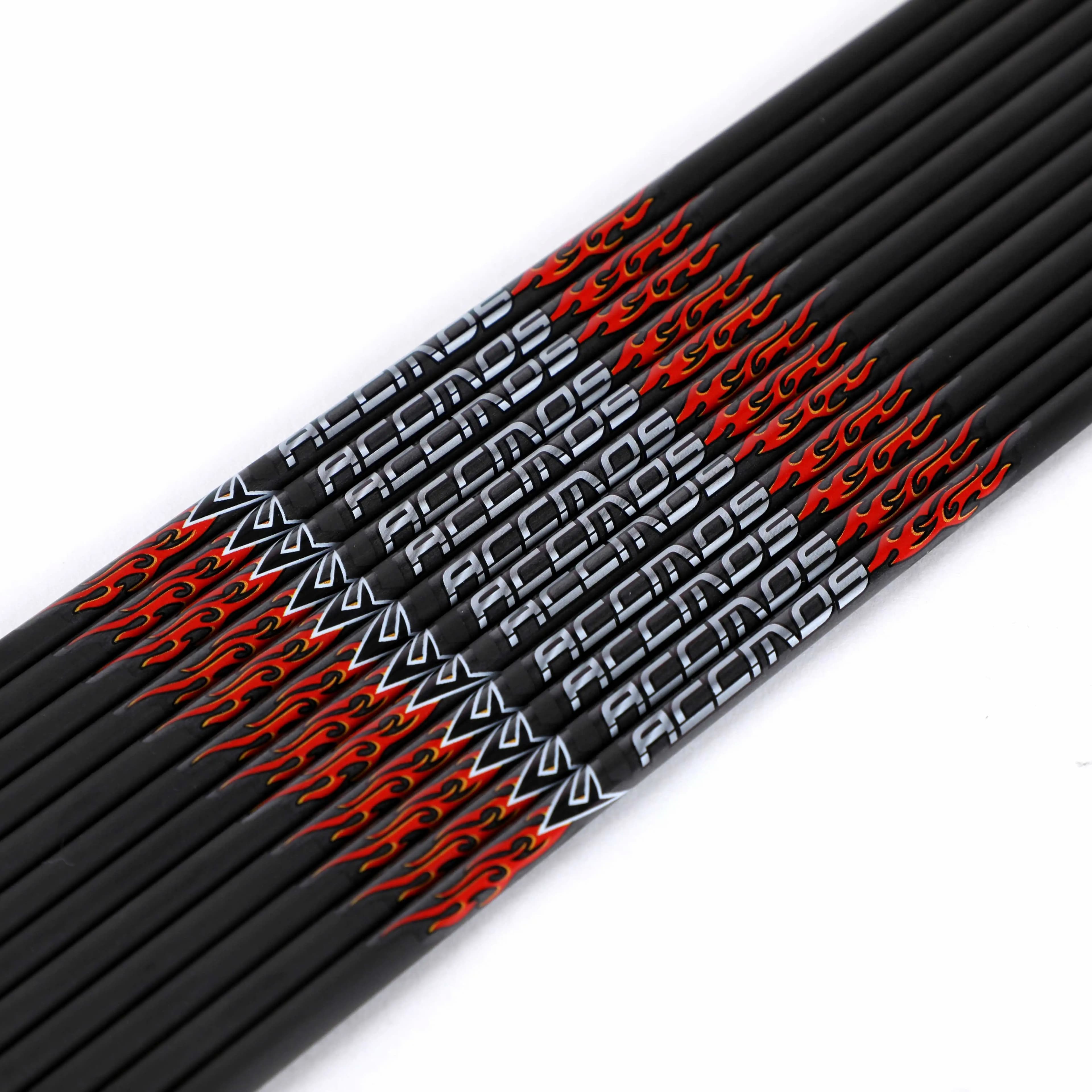 Shafts flèches carbone pur 31 pouces ID5.2mm spine 300-700 pour montage flèches de chasse