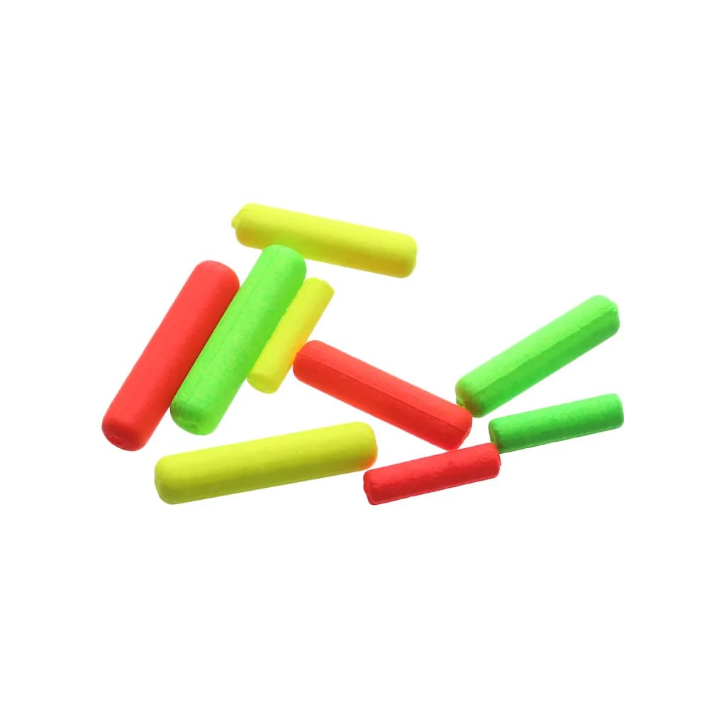 50 flotteurs mousse boules ovales légers pour montage de lignes - accessoires pêche perles