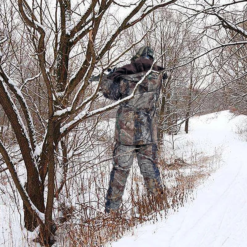 Combinaison chasse hiver thermique imperméable homme - Veste coupe-vent camouflage bionique ghille suit