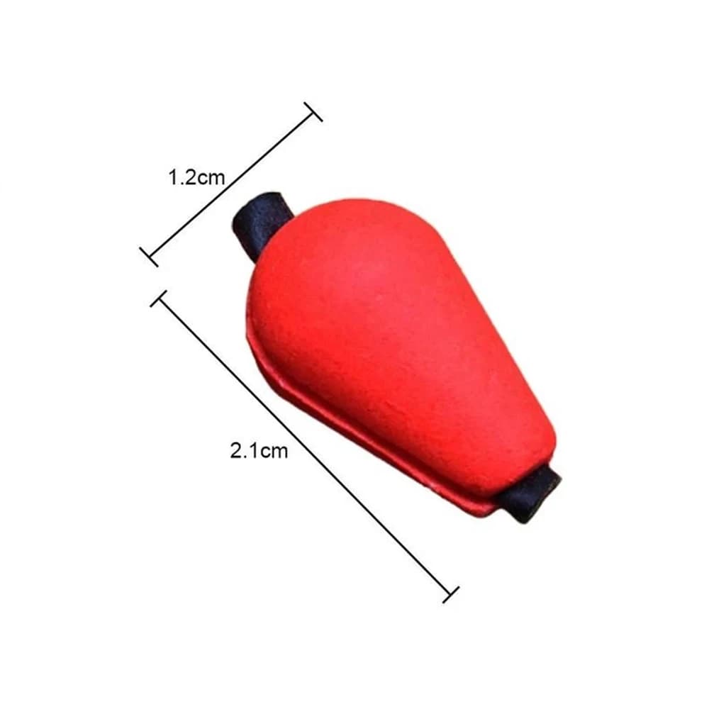 5 pièces indicateurs de touches flottants mousse ovale pour la pêche à la mouche, type goutte