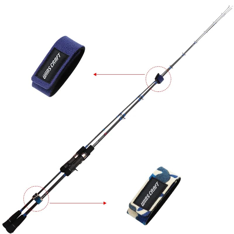 2 sangles élastiques réutilisables pour canne à pêche - Version améliorée 25x3cm robuste et durable