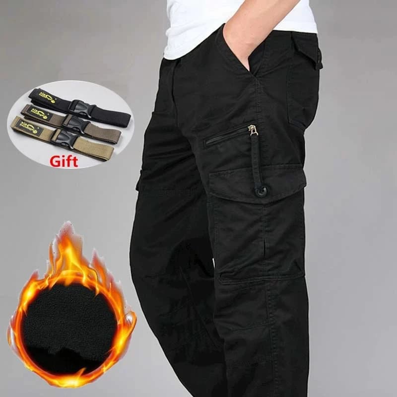 Pantalon cargo double épaisseur hiver - chaud pour pêche sur glace et conditions extrêmes