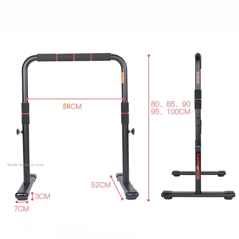 Barre de traction réglable 80-100cm multifonction - Support dips et pompes pour maison