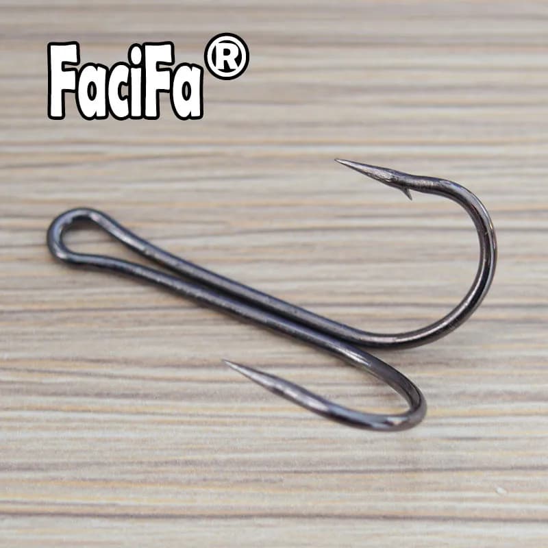 Hameçons doubles pour pêche à la mouche et jigging - Tailles 1 à 5/0 pour bar et carnassiers