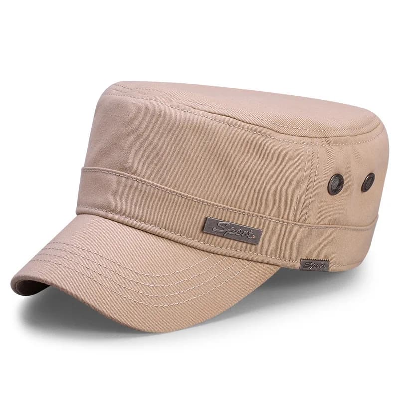 Casquette militaire grande taille Spring Big Head pour pêche - Modèle armée avec mesh ventilé 55-65cm