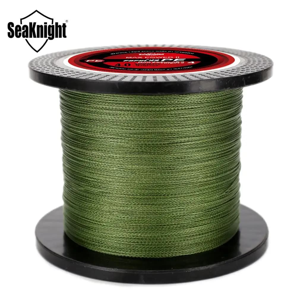 Ligne de pêche tressée Seaknight TP PE 500M 1000M 8-80LB pour carpe et pêche sportive