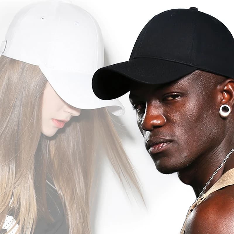 Casquette 100% coton qualité pêche - Simple couleur unie - Ajustable sport outdoor durable