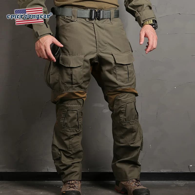 Pantalon tactique Emerson G3 camouflage pour homme - Pêche, chasse, devoir, cargo de tir professionnel