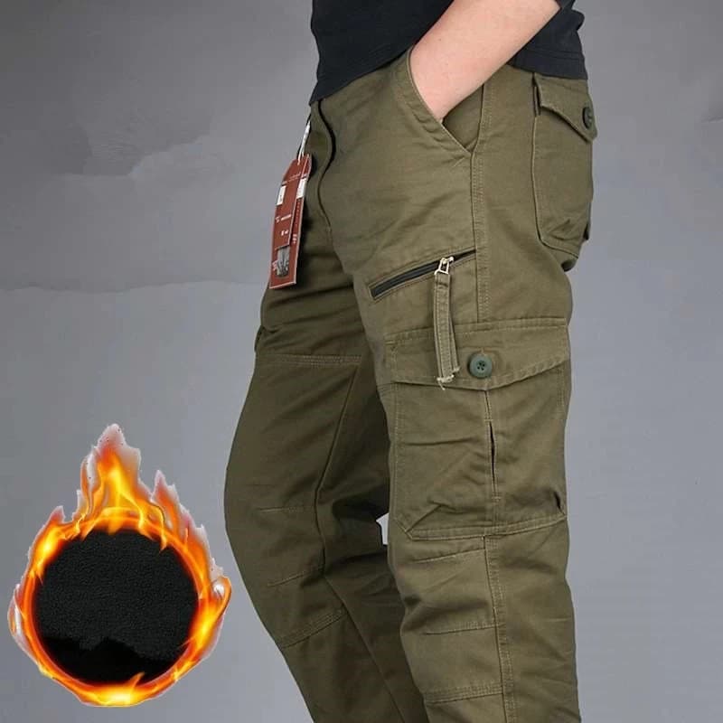 Pantalon cargo double épaisseur hiver - chaud pour pêche sur glace et conditions extrêmes