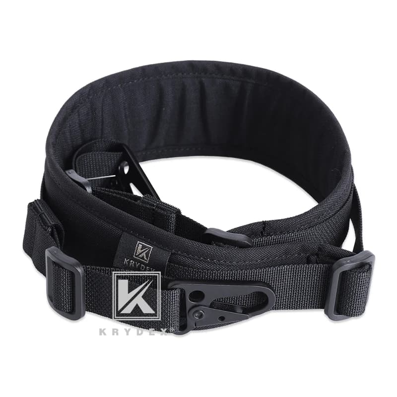 Sling fusil tactique KRYDEX Slingster réglable 2 points / 1 point avec ceinture rembourrée pêche