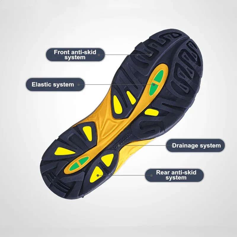 Chaussures aquatiques pêche rapide séchage - Sandales trekking homme plage rivière été