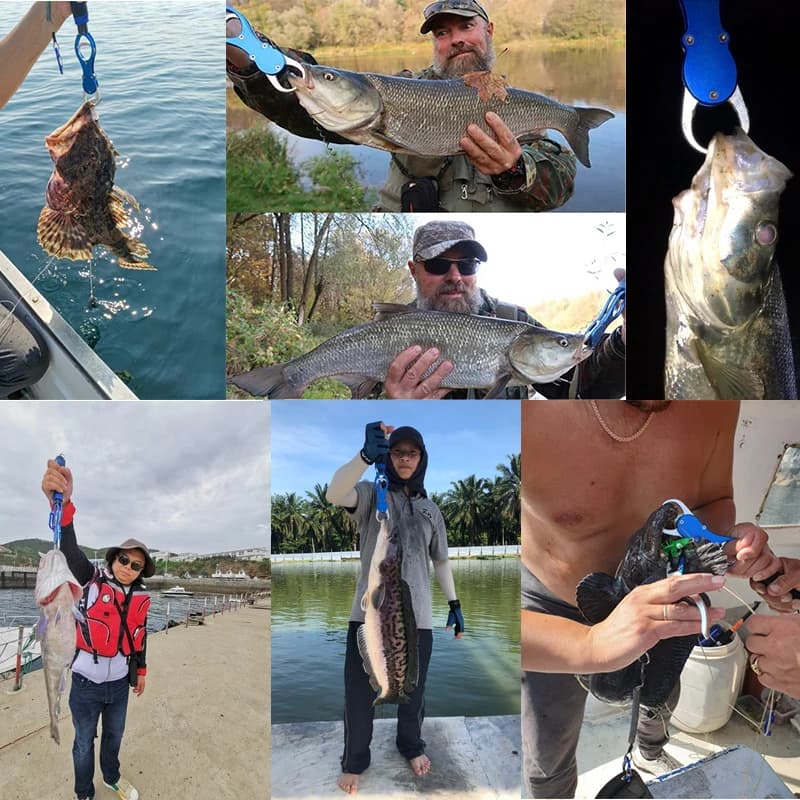 Pince de pêche aluminium Linnhue : coupe-ligne, extracteur d'hameçon et outil multifonction
