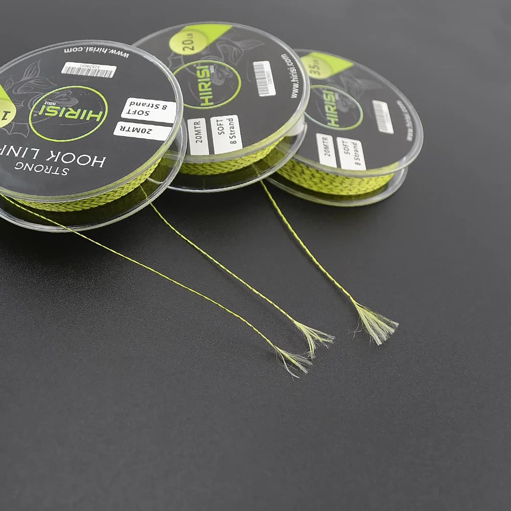 Ligne de pêche carpe 8 brins en leadcore souple pour hair rig, 20 mètres accessoires montage