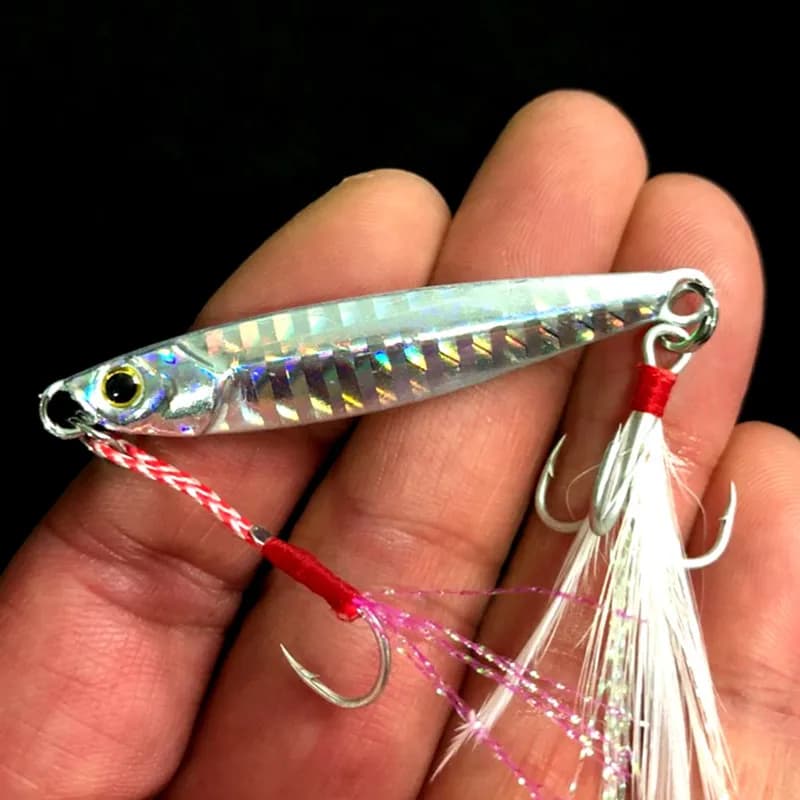 Leurre jig phosphorescent 7g à 25g shore casting décors métal leurre artificiel pêche mer