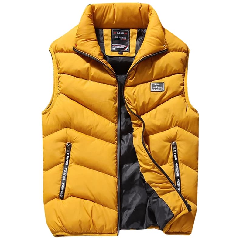 Veste matelassée homme sans manches pour l'automne et l'hiver, épaisse et chaude, taille 4XL