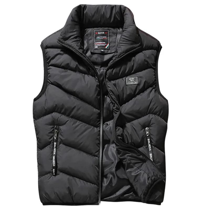 Veste matelassée homme sans manches pour l'automne et l'hiver, épaisse et chaude, taille 4XL