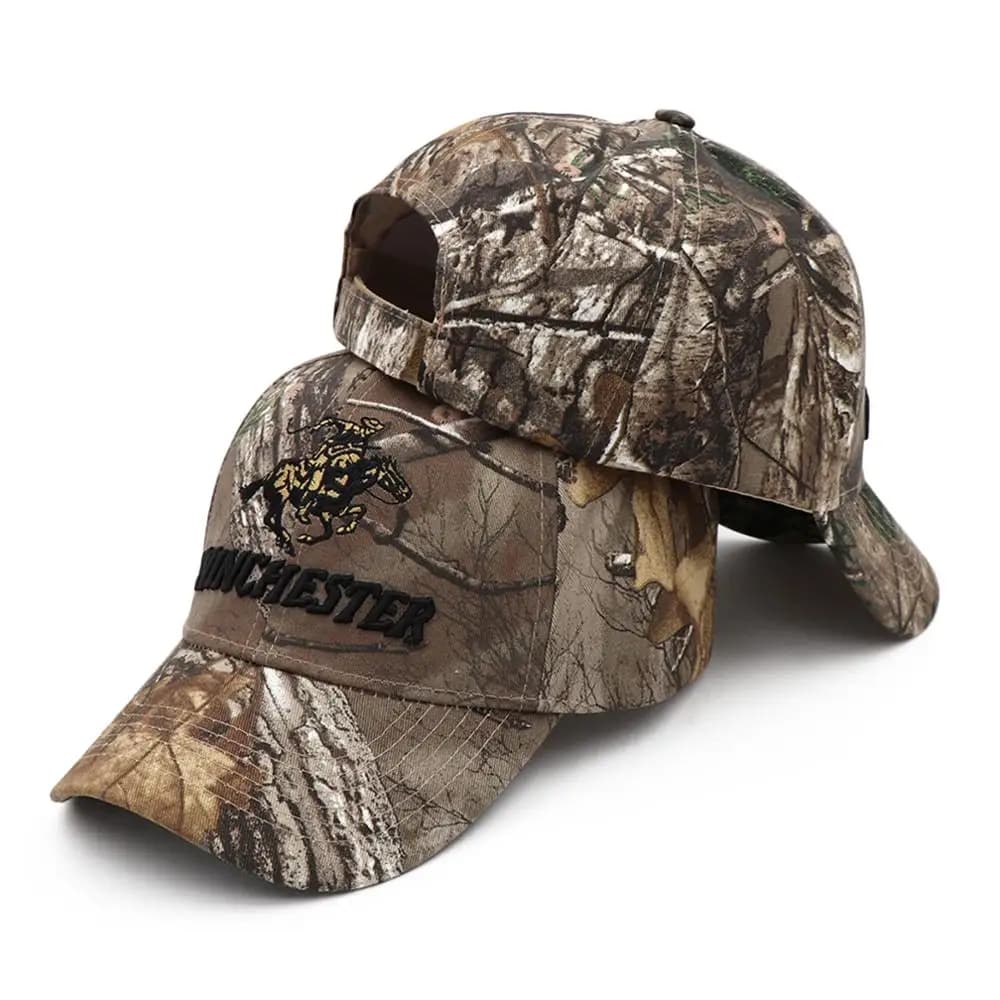 Casquette Winchester camouflage pêche homme - Chapeau baseball jungle randonnée chasse qualité sport