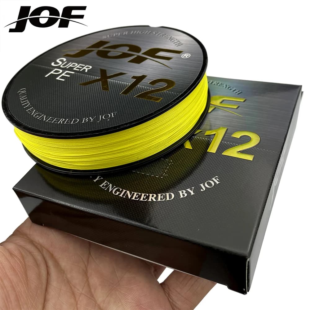Ligne PE braidée JOF 12 brins 300m - Multifilament haute résistance à l'abrasion pour pêche sportive