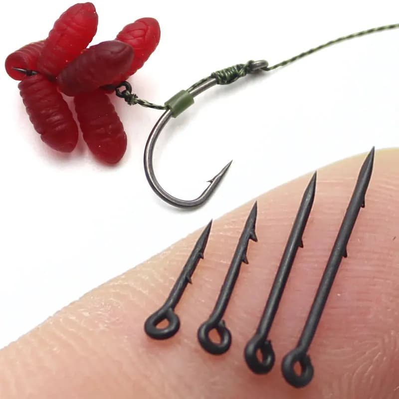 30 aiguilles montage Ronnie Rig carpe - Accessoires pêche asticots pop up bouillettes