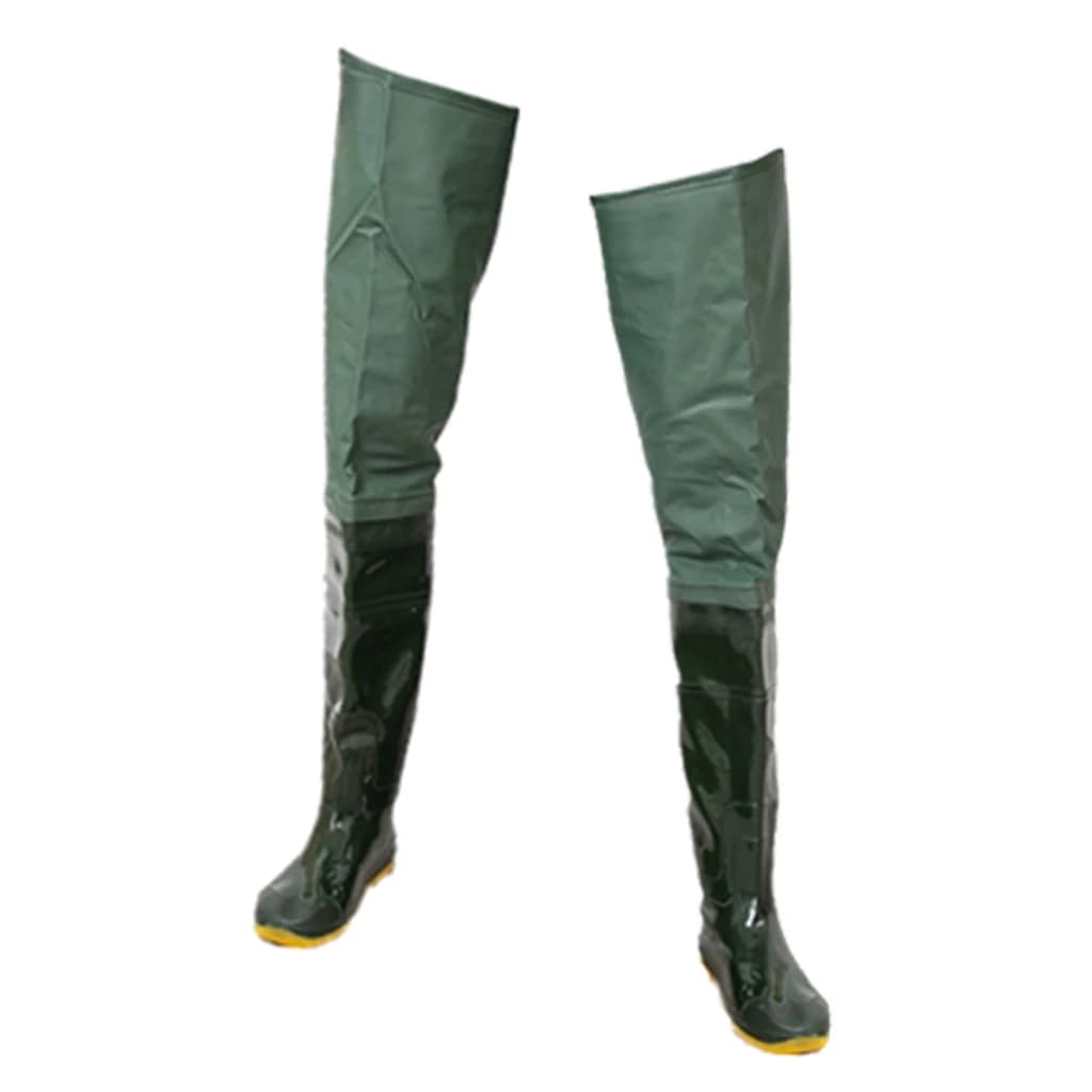 Waders pêche et chasse PVC - Bottes souples antidérapantes pour activités outdoor polyvalentes