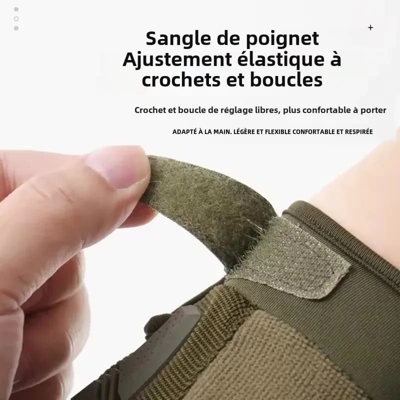 Gants tactiques pêche escalade - protection doigts ouverts pour pêche technique et précise