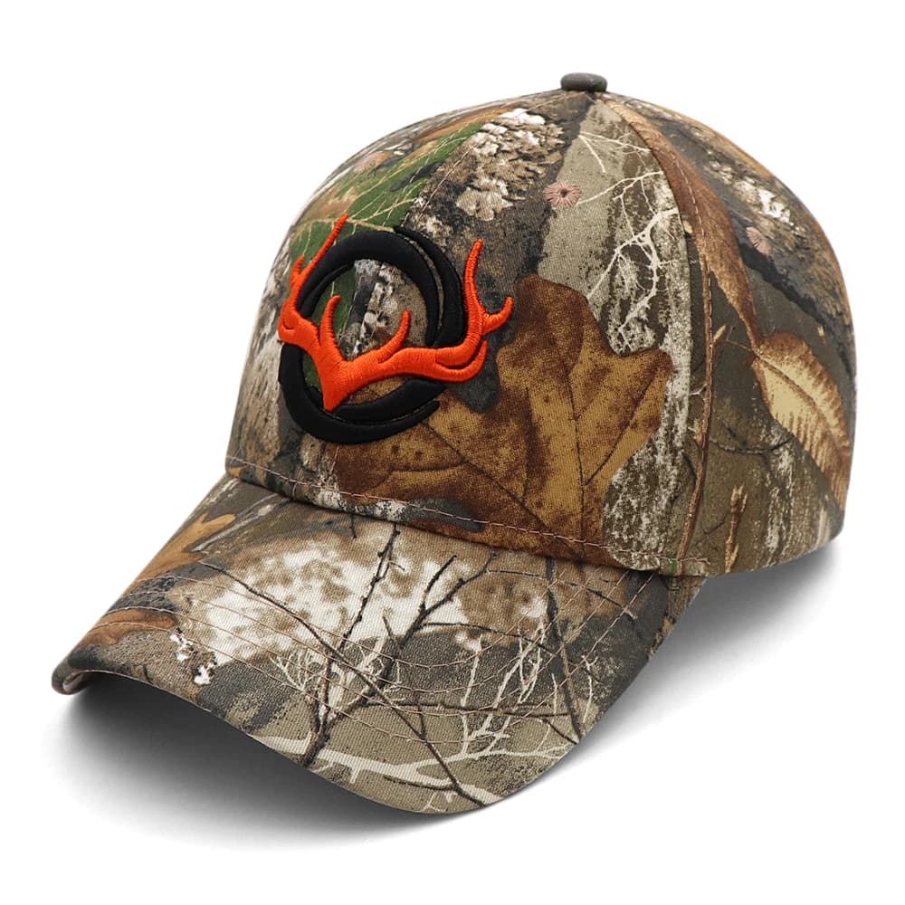 Casquette camouflage 3D tête de cerf KOEP - Chapeau pêche chasse jungle pour hommes outdoor