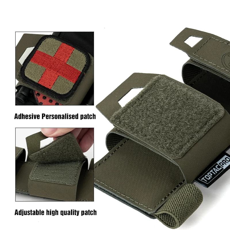Pochette garrot tactique TOPTACPRO pour trousse secours pêche sportive et activités outdoor