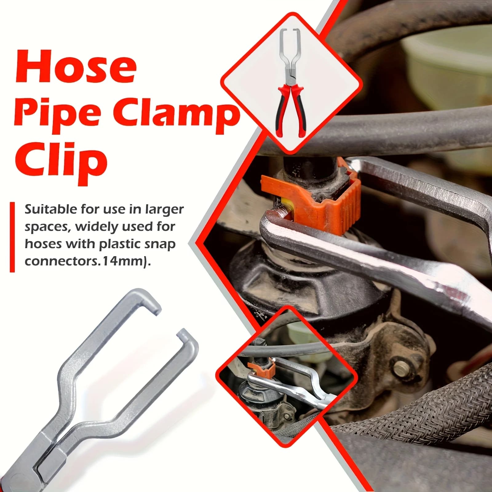 Pince collier de serrage professionnelle pour pêche : kit déconnexion ligne carburant réparation auto